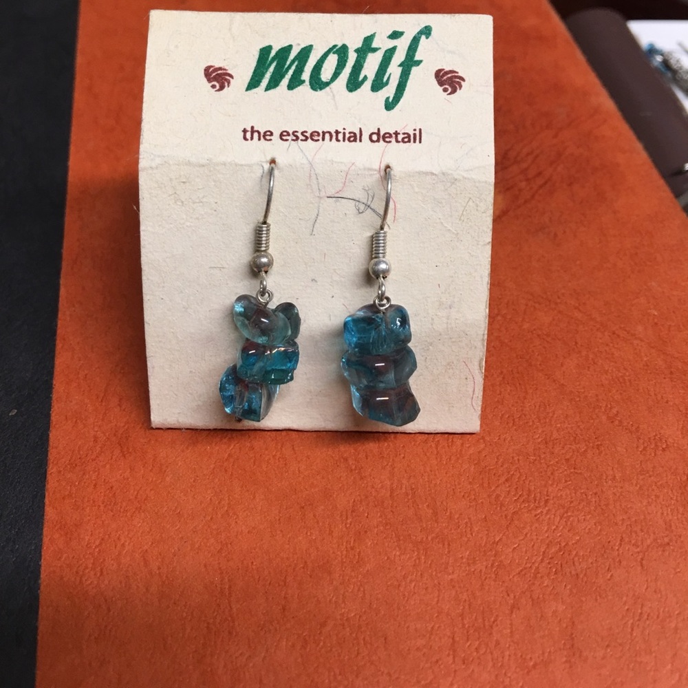 Glass bead earrings