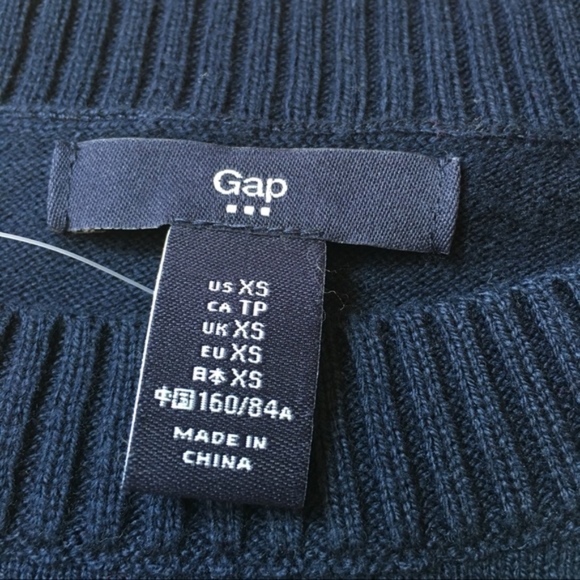 NEW Navy Let's Get Away GAP Embroidered Sweater - Picture 6 of 8
