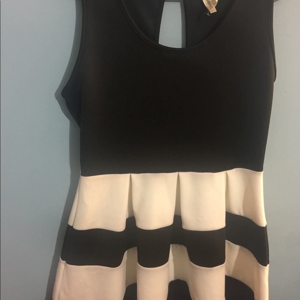 Black and white dress