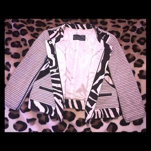 Magaschoni New York Zebra Print Jacket