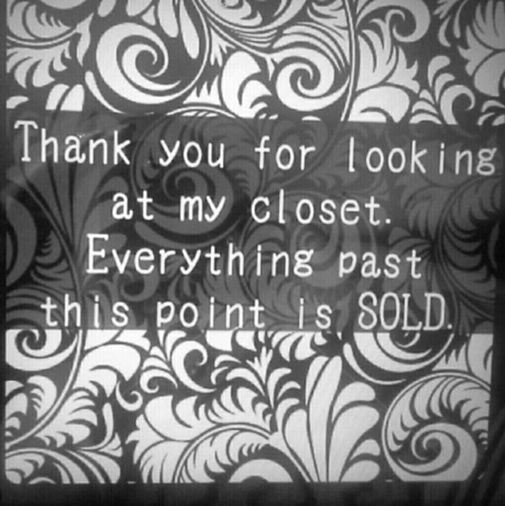 All Sold Beyond This Point 😁