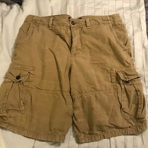 American Eagle Tan Cargo Shorts