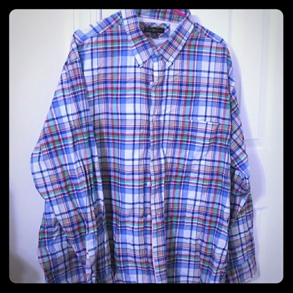 Mens 2x Plaid shirt