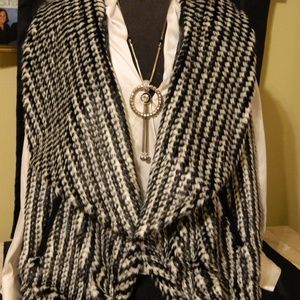 Maxwell Studio Textured Faux Fur Vest