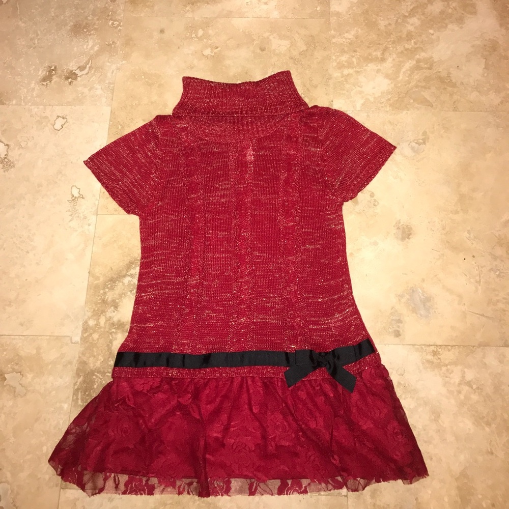 Red Turtleneck Dress