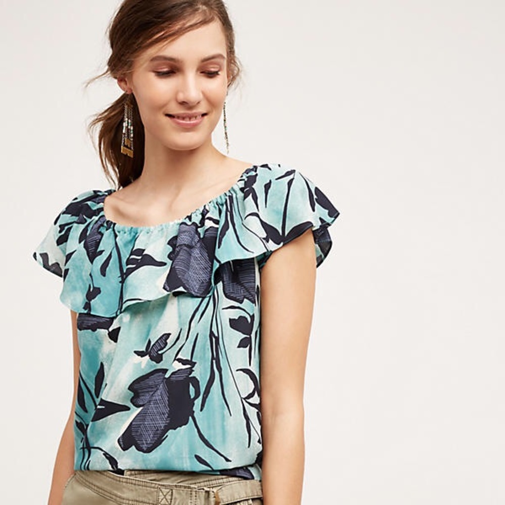 Maeve Islander off-shoulder top XS