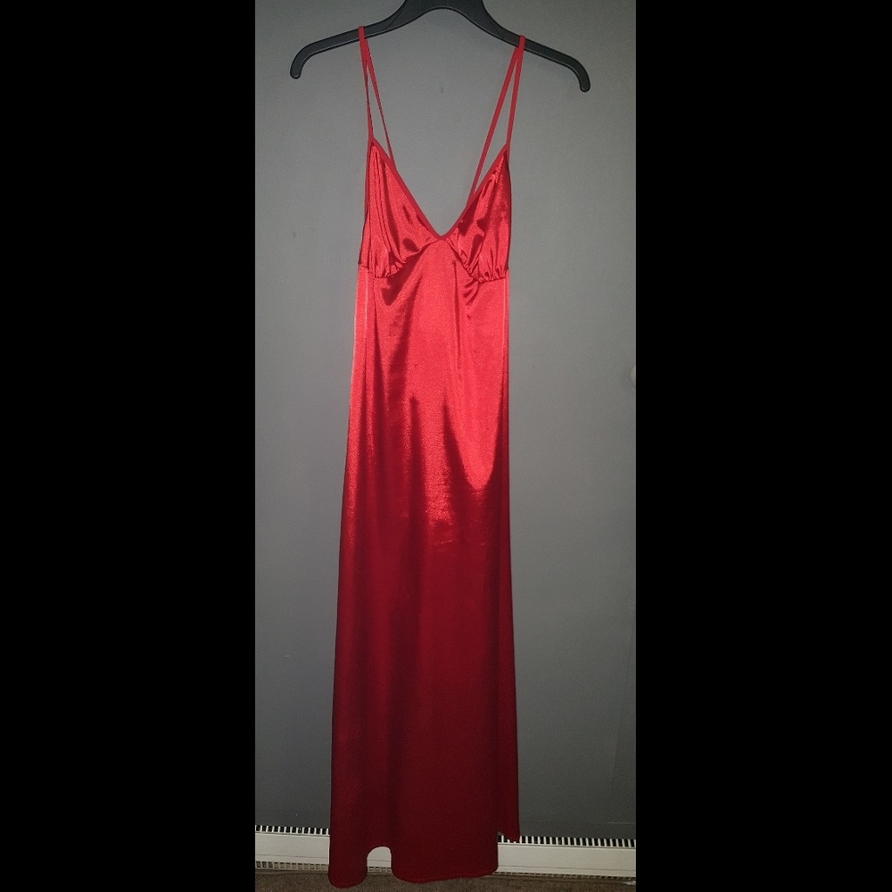 Gorgeous red silk nightgown