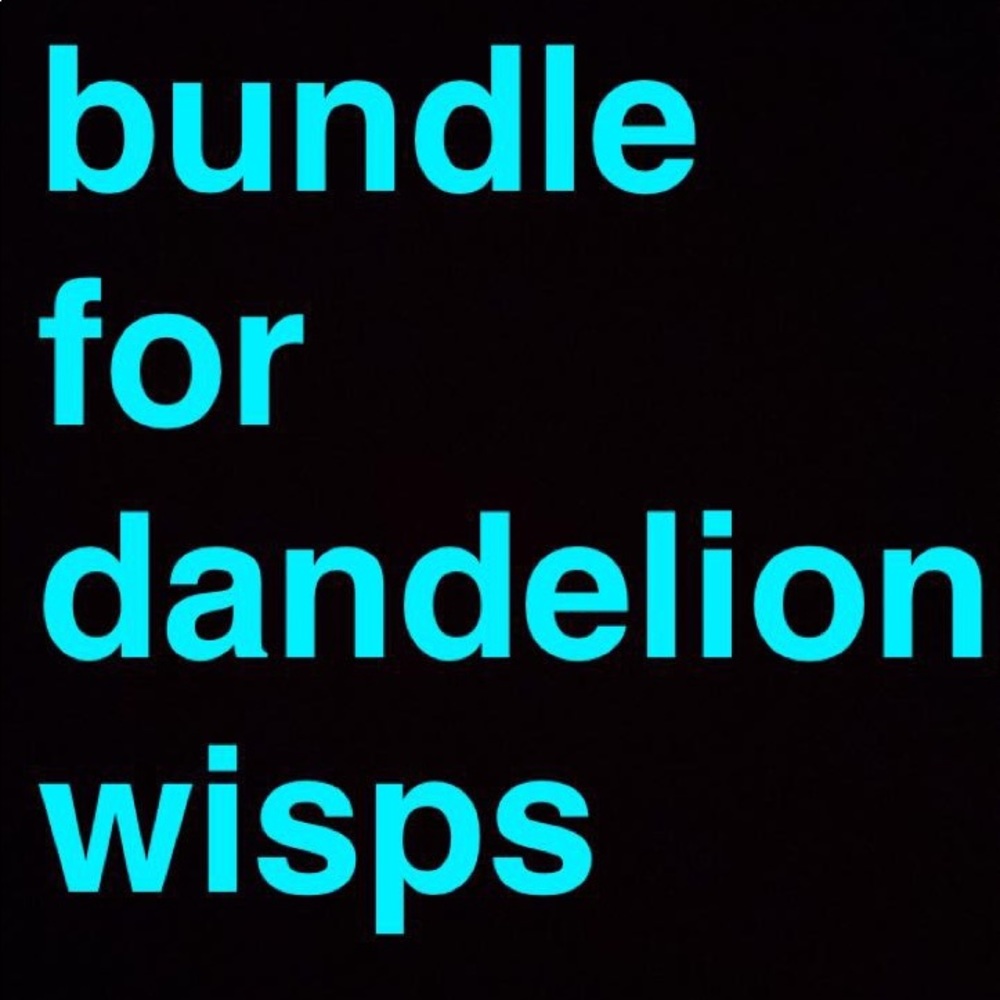 Bundle reserved for dandelionwisps