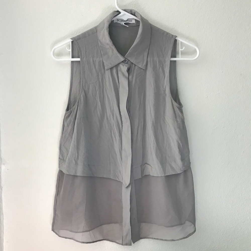 BCBGeneration Women’s Button-Down Tank Top