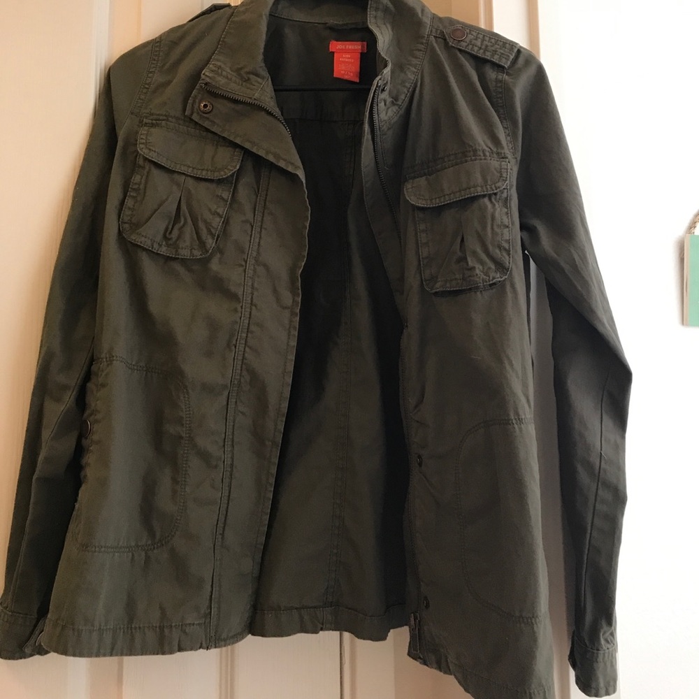 Green army fancy jacket