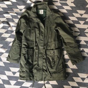 Green utility jacket