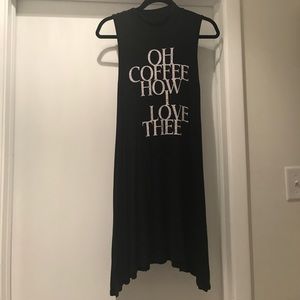NWOT‼️Love Coffee Sleeveless Tunic
