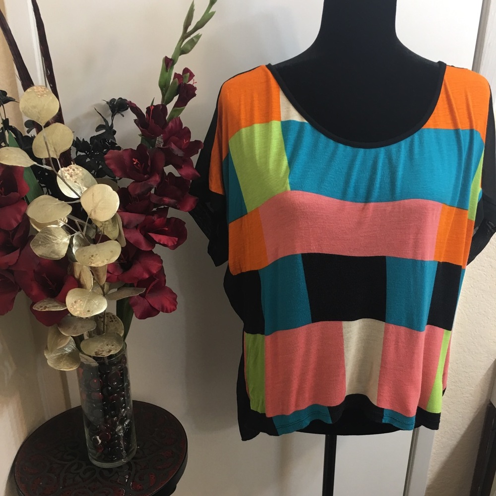 💜Color Block High Low Shirt💜✖️Bundle 2+ % Off✖️