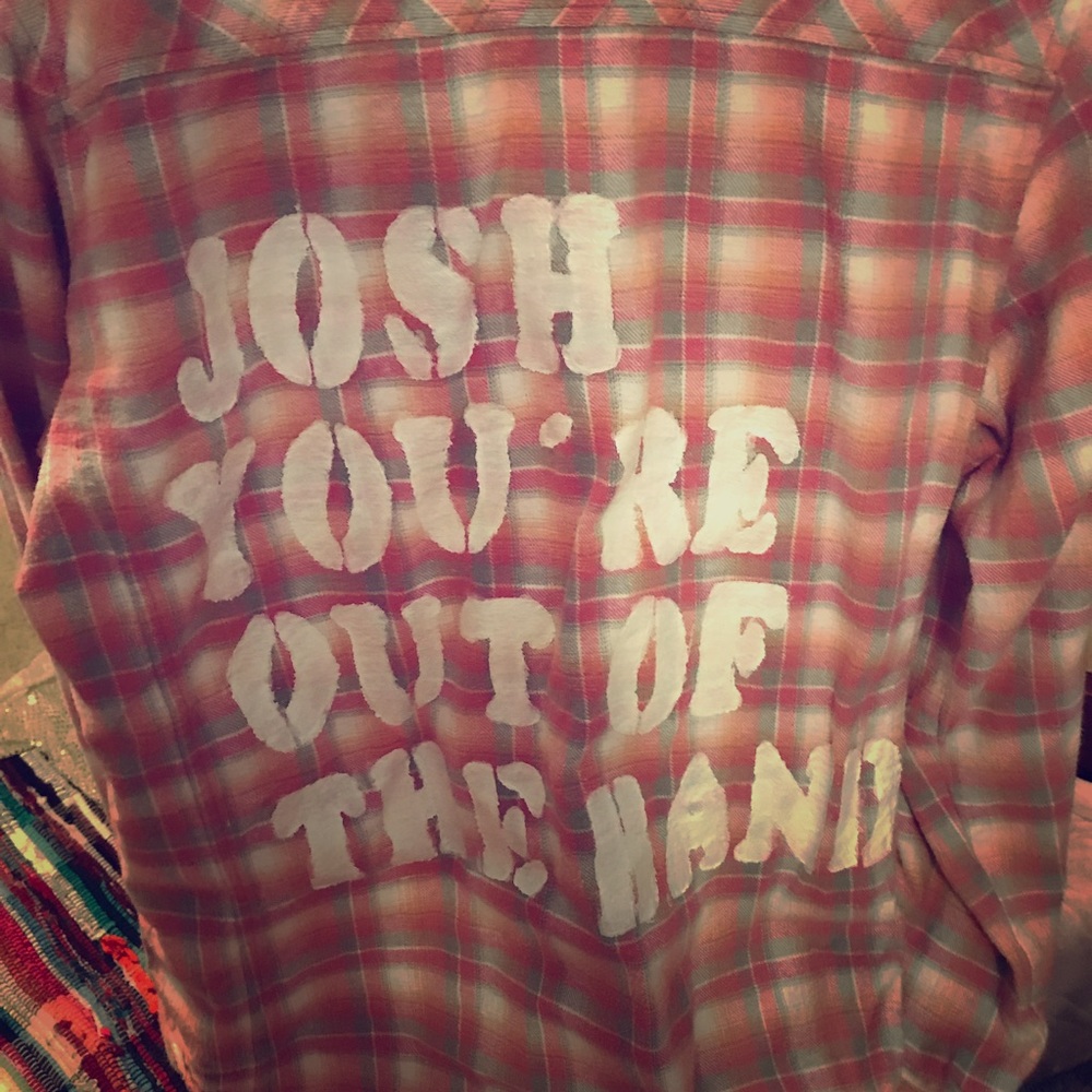 Handmade twenty one pilots flannel shirt