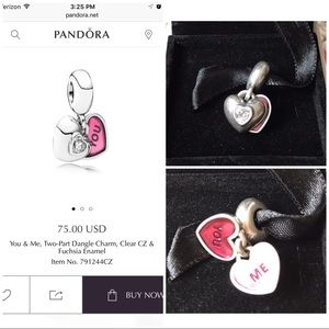 Pandora You and Me Charm