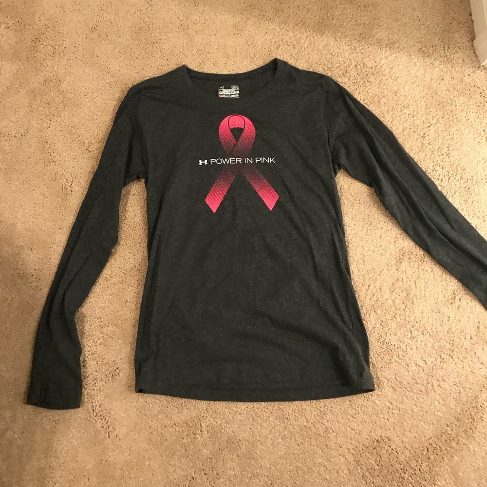Under Armour long sleeve Breast Cancer awareness