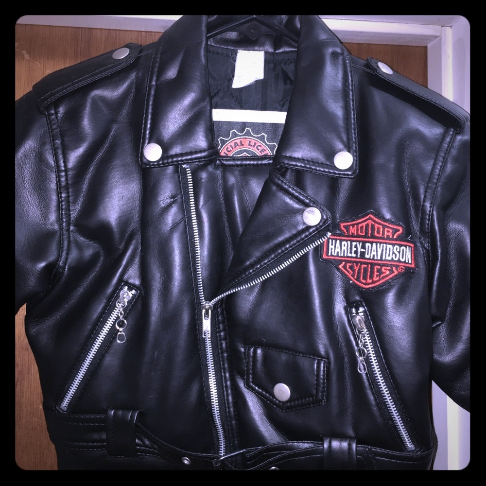 Boys Harley Davidson leather jacket