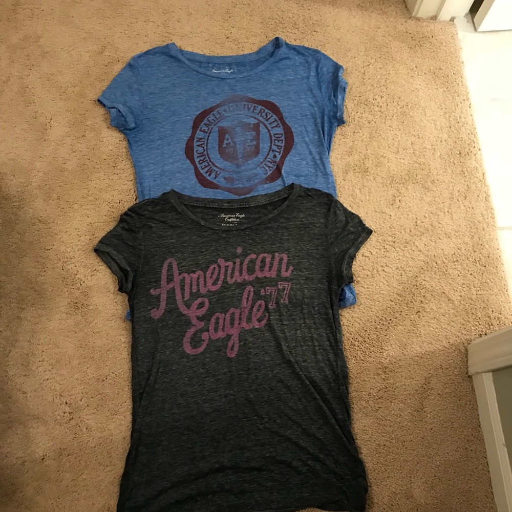 American Eagle burnout tees