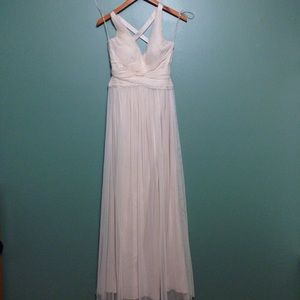 BHLDN Tule Bridesmaid Dress- Taupe