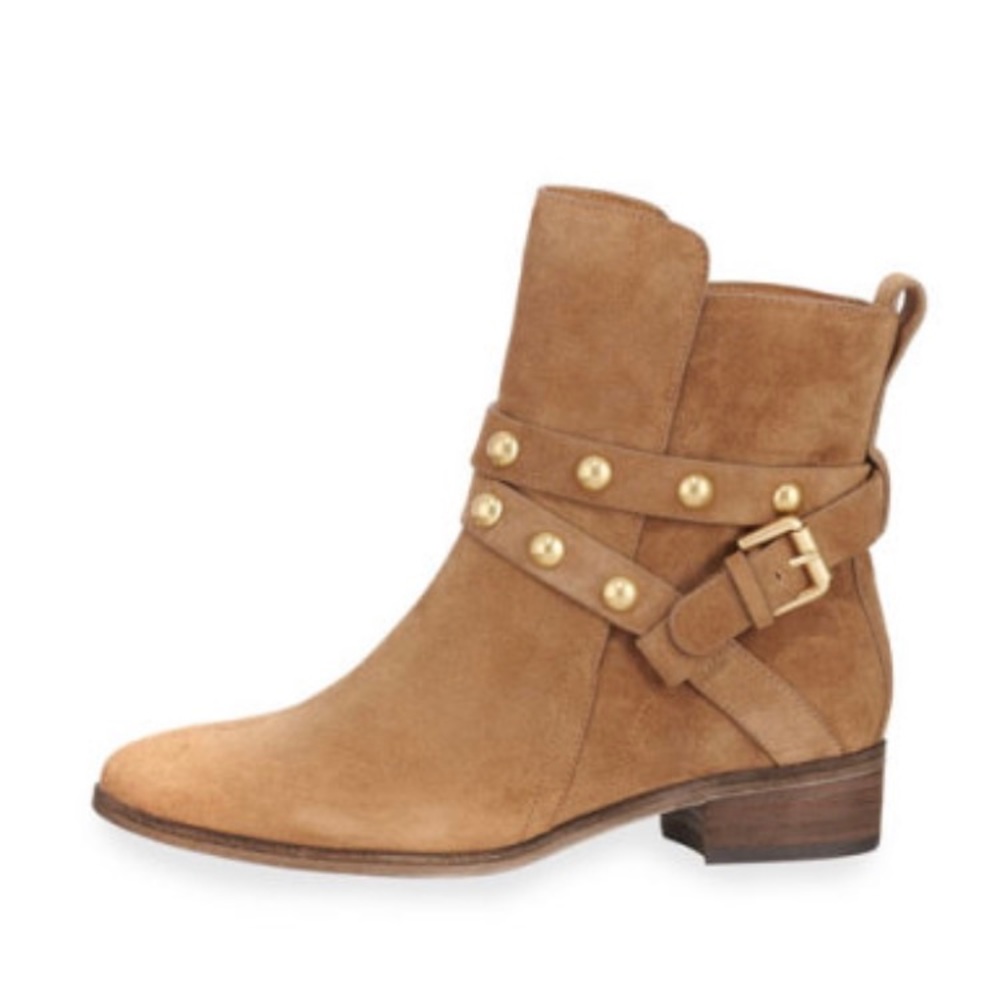 🎉🎉HP🎉🎉NWT See by Chloe gold studded booties - Picture 6 of 8