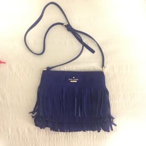 Kate Spade Suede Sling bag  blue