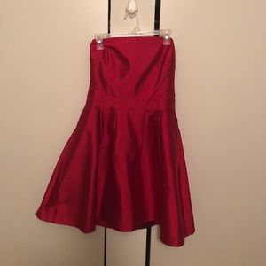 Vineyard Vines Red Strapless Dress