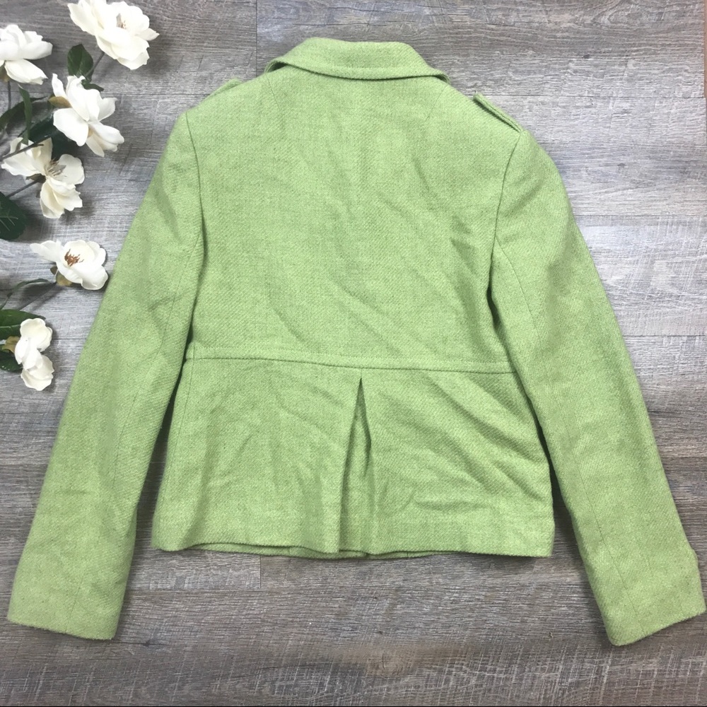 Green Banana Republic Wool Blend Pea Coat - Picture 2 of 7