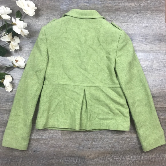Green Banana Republic Wool Blend Pea Coat - Picture 2 of 7