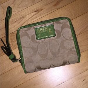 Coach zip around wallet