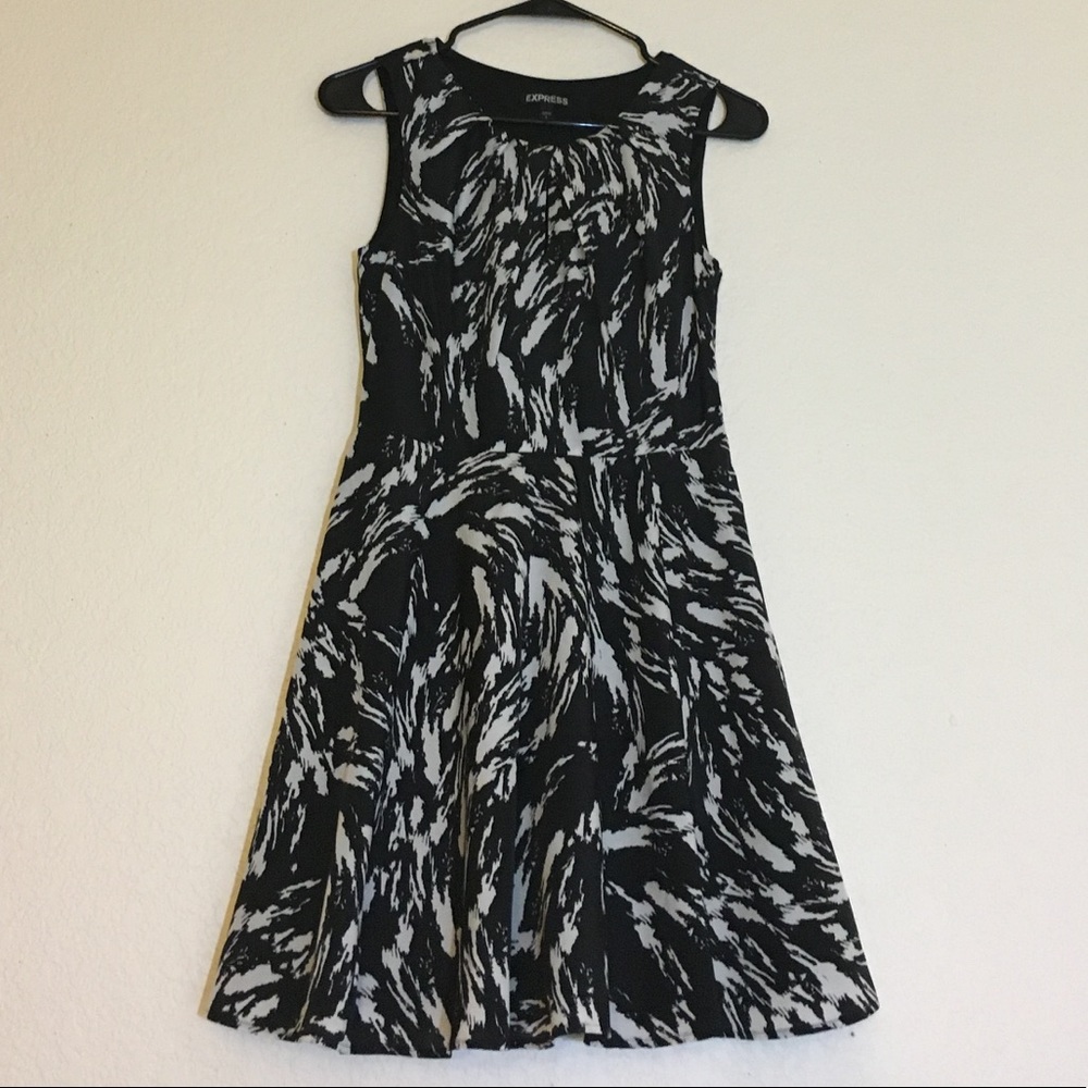 Black and White Express Dress