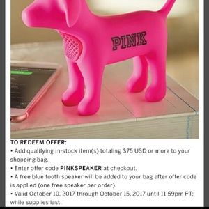 PINK VS MINI SPEAKER IOS FOUND YES