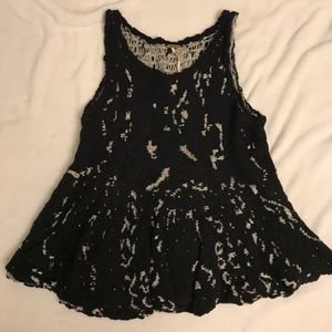 Free People Peplum Knit Tank