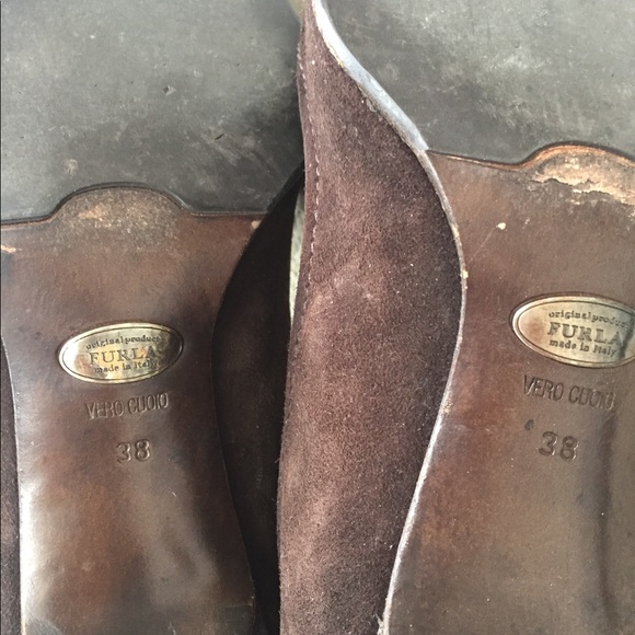 Furla brown suede pumps - Picture 3 of 3
