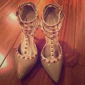 Wild Diva strappy rock stud heels