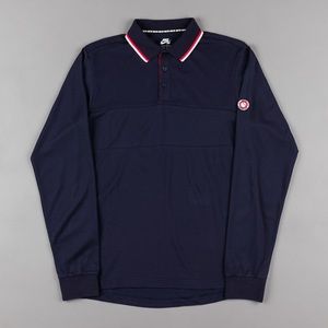 Nike SB x 917/Alex Olson Long Sleeve Polo - Navy