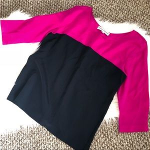 100% silk Amanda Uprichard blouse! Petite sizing
