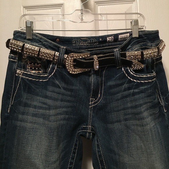 Other - Women’s black belt with bling bling rhinestones.