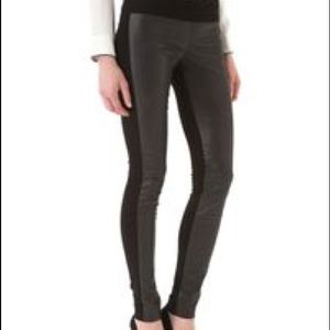 Club Monaco Tasha Faux Leather Panel Legging
