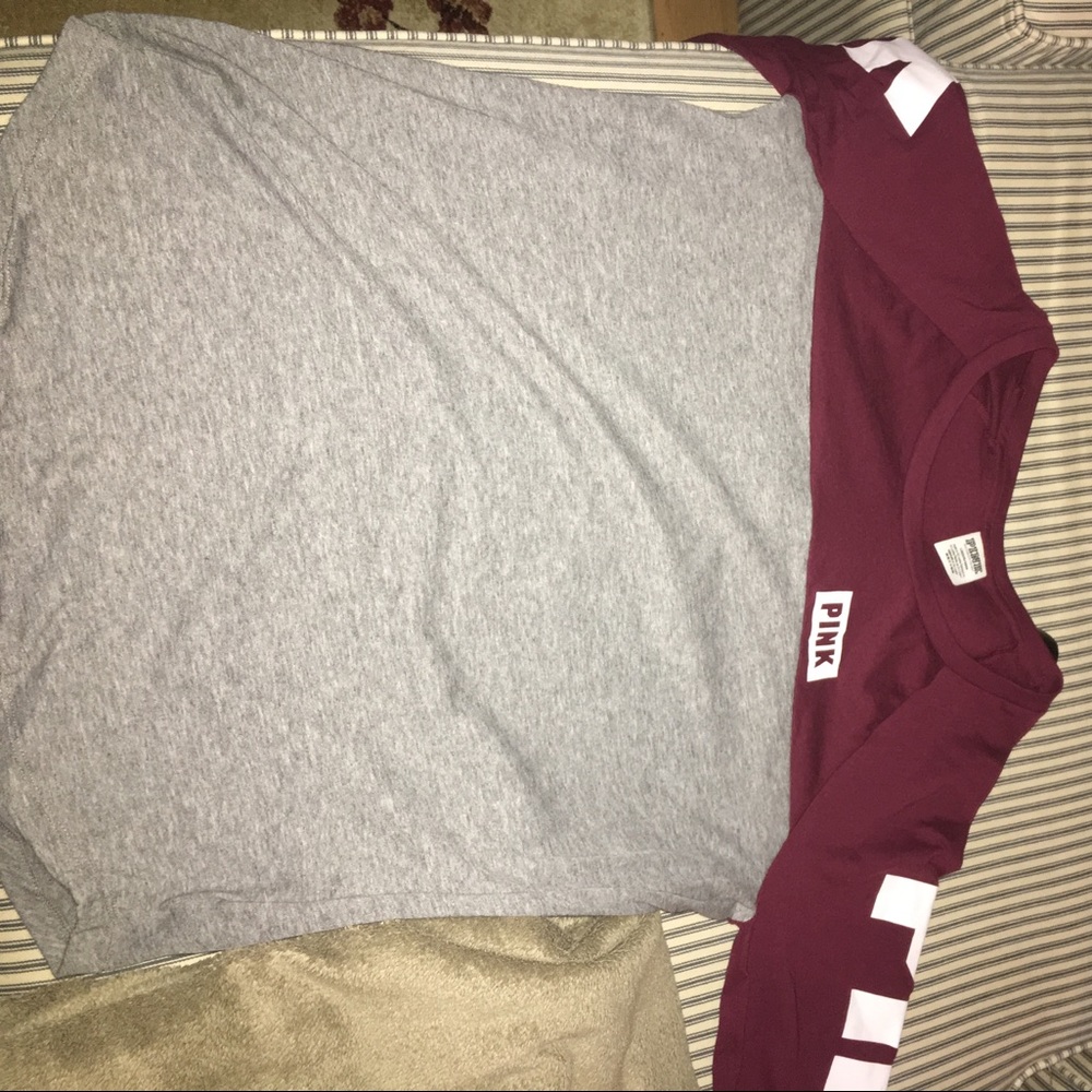 VS PINK 3/4 sleeve t shirt