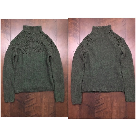 Anthropologie Sweaters - ✨HP✨Anthropologie Alpaca Sheer Chest Sweater