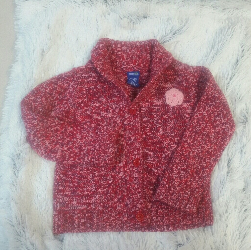 Girls button sweater