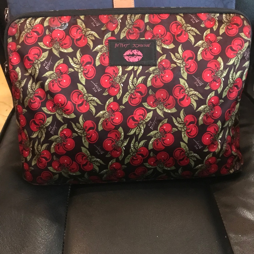 Betsey Johnson 15" Punk Rock Cherry Laptop Sleeve