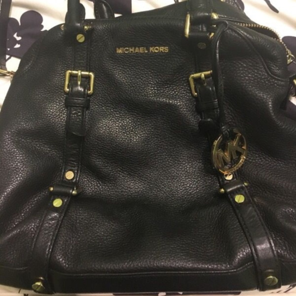 Black Michael kors large Bedford handbag