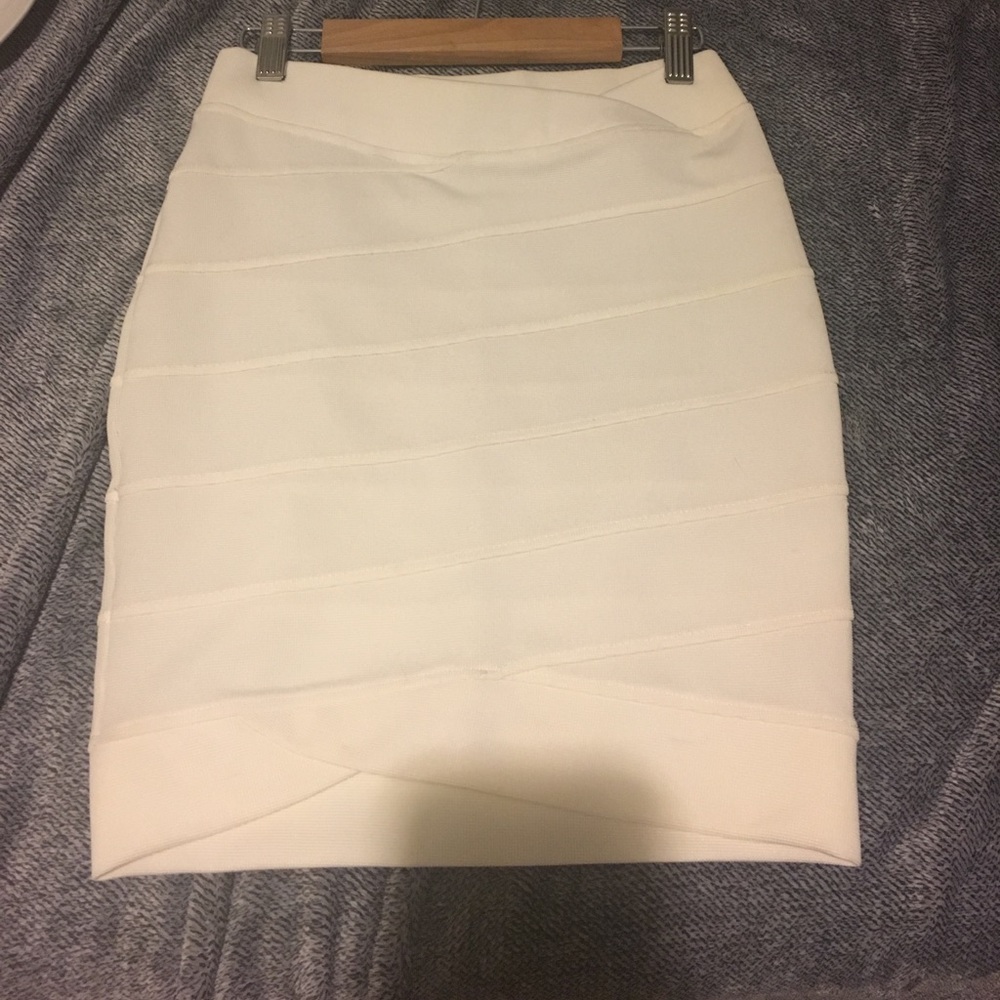 White bandage skirt