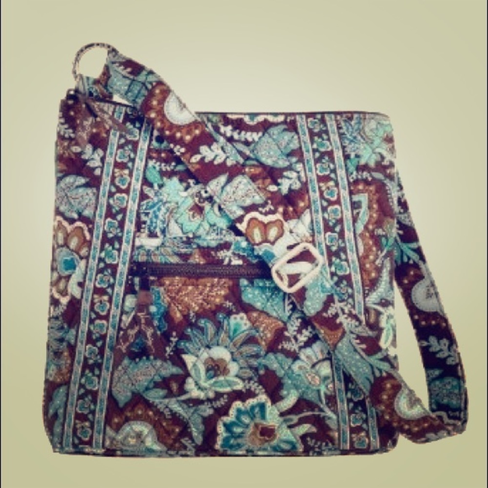 NWOT Vera Bradley Java Blue Crossbody Messenger