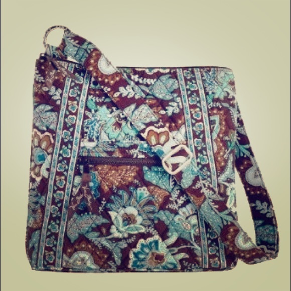 NWOT Vera Bradley Java Blue Crossbody Messenger - Picture 1 of 3