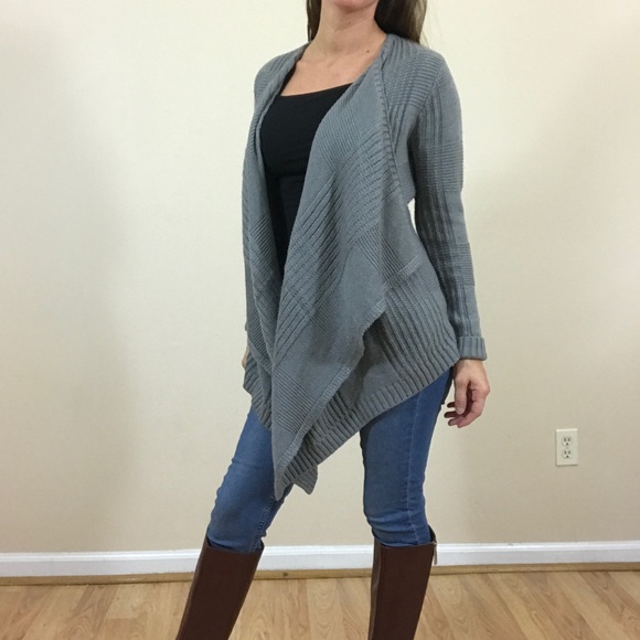 Grey Knit Cardigan - Picture 3 of 5
