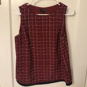 The Limited patterned office blouse.