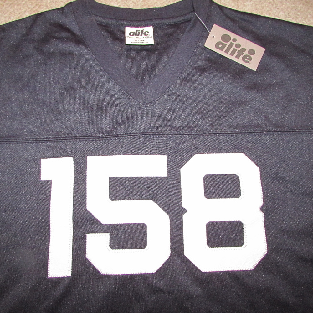 ALIFE 158 FOOTBALL JERSEY SHIRT NAVY