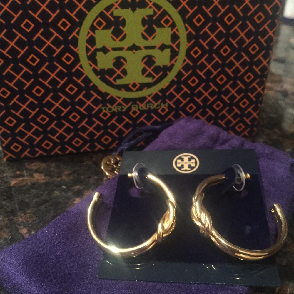 Tory Burch Hercules Hoop Earrings